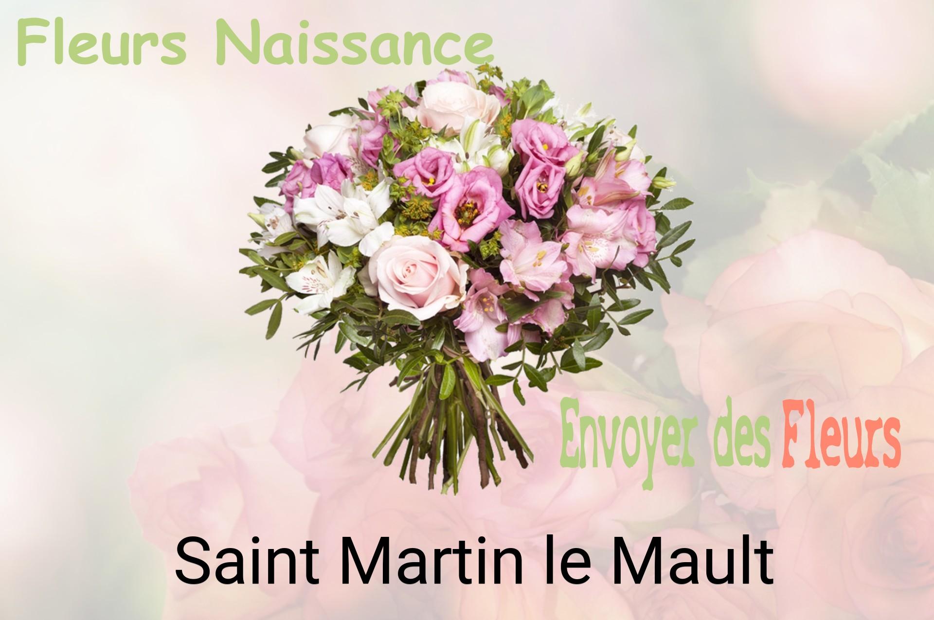Bouquet de fleurs de naissance livré à Saint-Martin-le-Mault